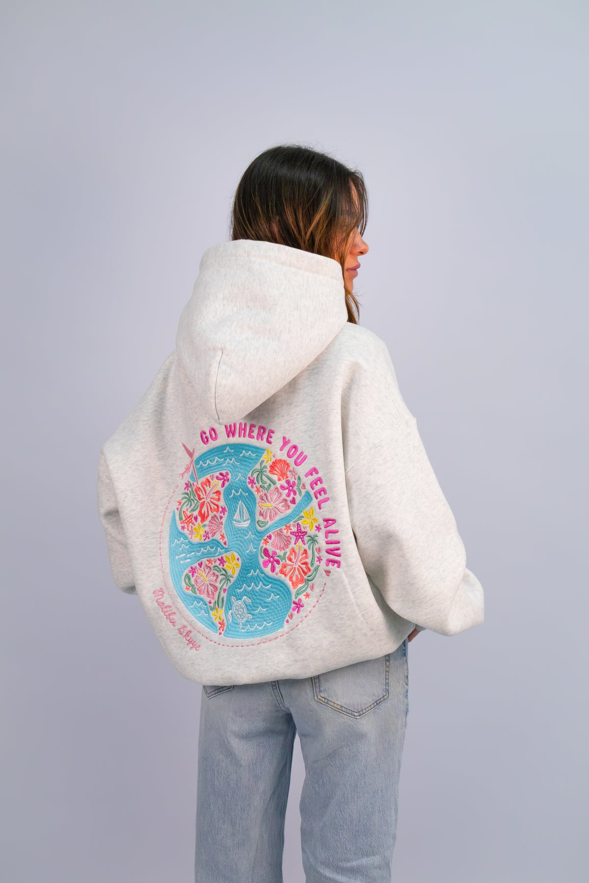 Feel Alive Hoodie - Heather Grey